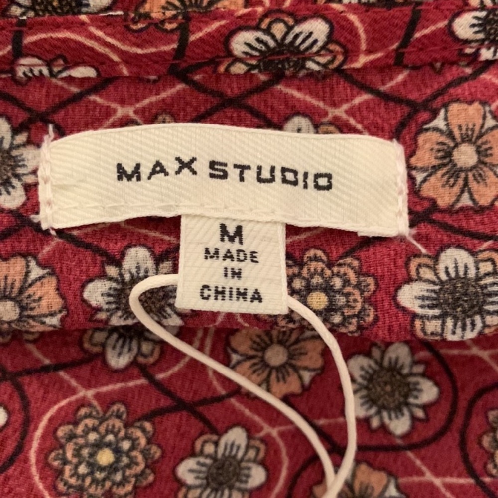 Max studio Ruffle Crepe Wrap Dress - Picture 8 of 9